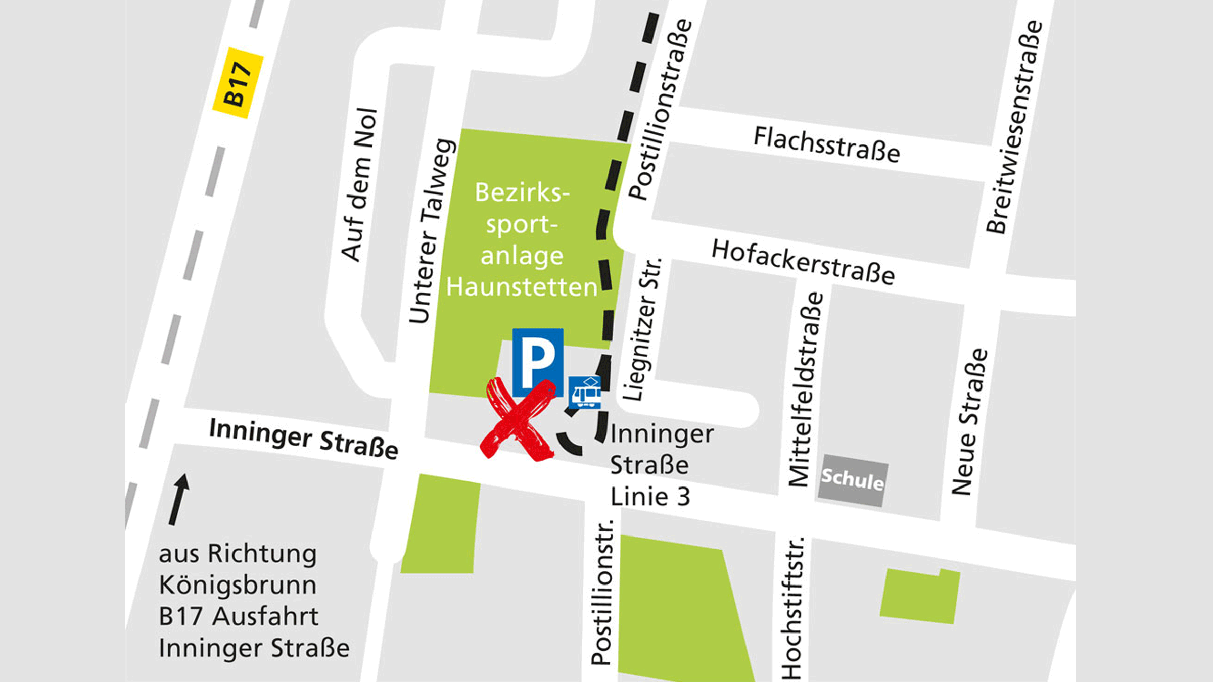 Lageplan des Alnatura Super Natur Marktes in Augsburg