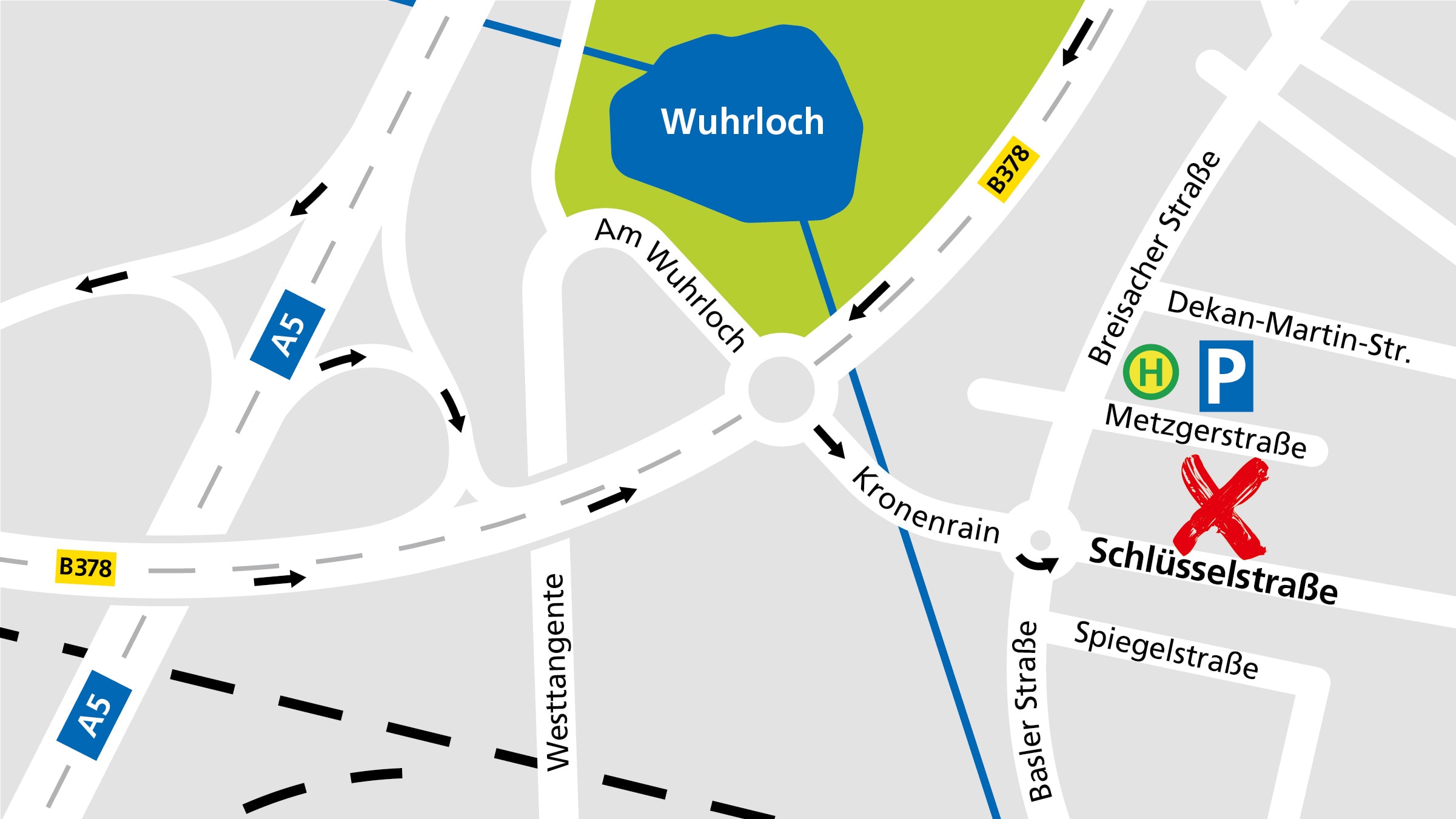 Lageplan des Alnatura Super Natur Markt in Neuenburg am Rhein