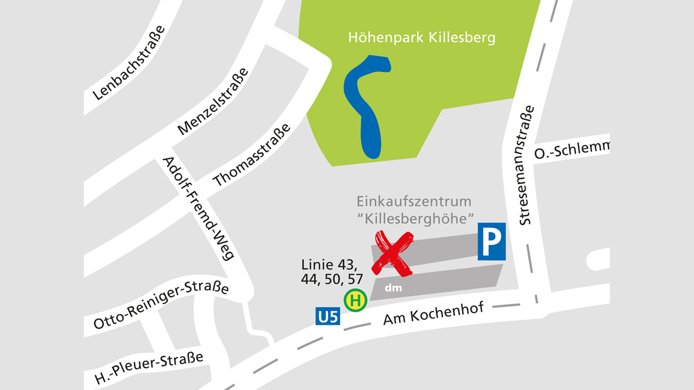 Lageplan des Alnatura Super Natur Marktes in Stuttgart