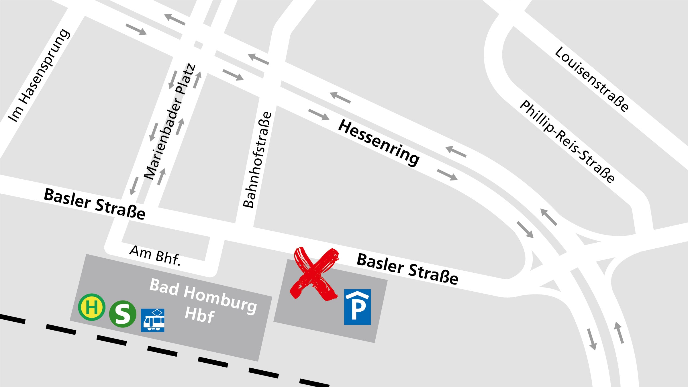 Lageplan Bad Homburg