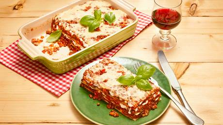 Vegane Lasagne mit Käse-Alternative
