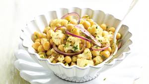 Kichererbsensalat mit Blumenkohl