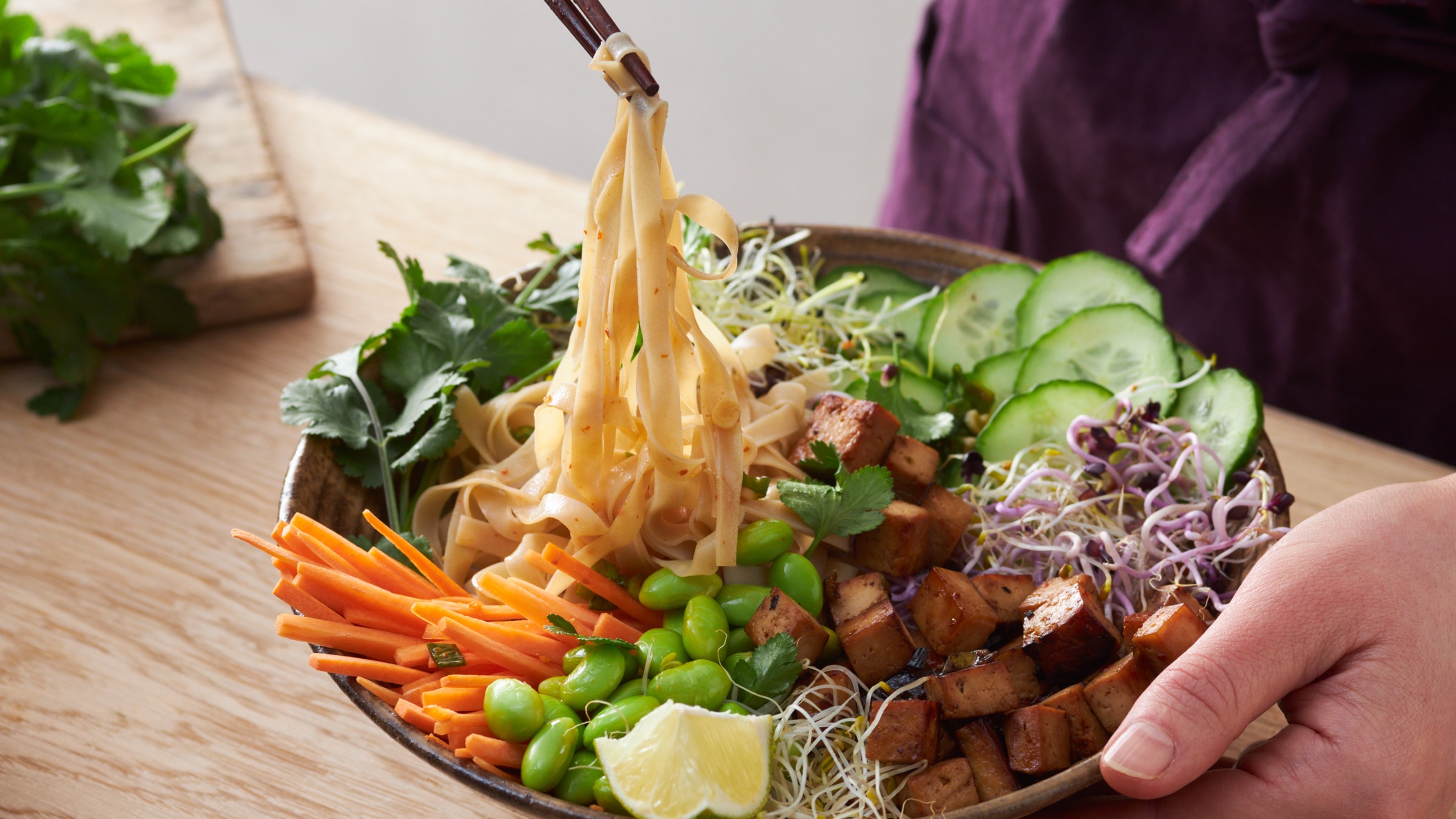 Asiatischer Reisnudelsalat
