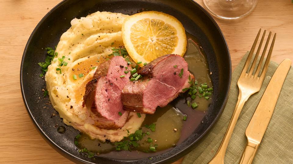 Entenbrust mit Orangensauce