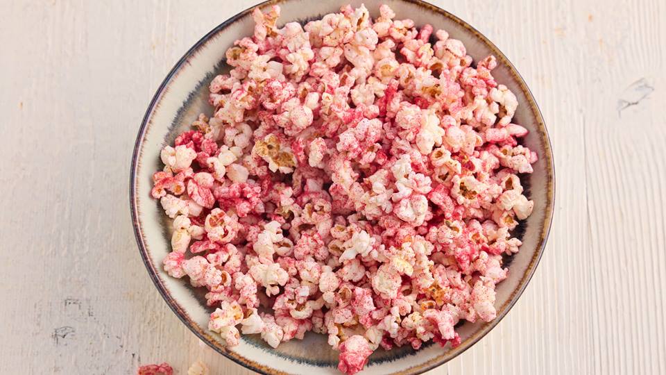 Himbeer-Popcorn